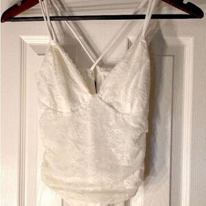 Garage White Lace Camisole